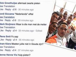 De reacties op de Facebook-pagina van Voetbalzone