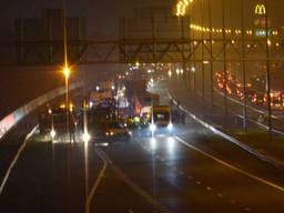 Ernstig ongeval op A16 bij Hazeldonk. (foto: perry Roovers: SQ Vision Mediaprodukties)