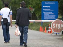 Asielzoekers in het AZC in Budel (Foto: ANP)