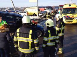 Ongeval N284: zwangere vrouw betrokken (foto: SQ vision)