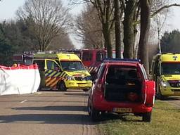 Het ongeval in Bakel (foto SQvision)