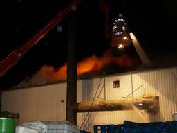 Brand bij pindafabriek in Giessen