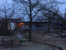 De Vlasgaard in puin na de brand