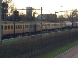 Botsing tussen twee treinen in Tilburg (Foto: Toby de Kort). 