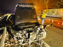 Ongeluk op A67 (Foto: Rico Vogels / SQ Vision)