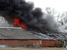 Brand in schuur Achtmaal meester (foto: Alexander Vingerhoeds/Obscura)