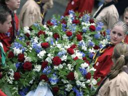 Scouts bij de Dodenherdenking op de Dam (archieffoto: ANP)