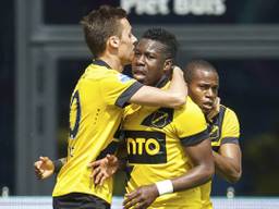 Teleurstelling bij spelers van NAC (foto: VI Images)