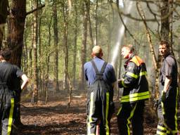 Grote natuurbrand Oude Rielsebaan Tilburg, gebied van vijf voetbalvelden groot afgebrand