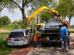 Bij het ongeluk raakte nieman d gewond. (Foto: Charles Mallo/SQ Vision).