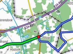 Het parcours van het BK Tijdrijden  (Beeld: Belgische Wielerbond)