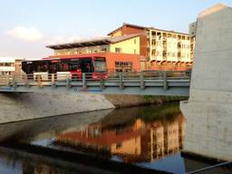 Eén van de noodbruggen (foto: Martijn de Bie)