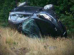 De bestuurder van de auto week uit voor een file. (Foto: politie Cranendonck).