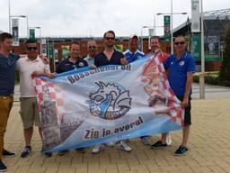 Fans van FC Den Bosch zijn ook in Schotland. (Foto: Otto Klok)