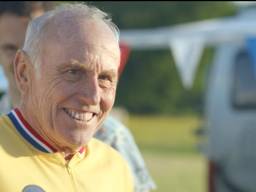 Joop Zoetemelk in Jumboreclame (foto: Jumbo)