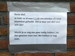 Het briefje aan de dief