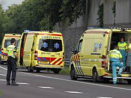 Ongeval op A58 bij Gilze. (foto: Marcel van Dorst/SQ Vision)