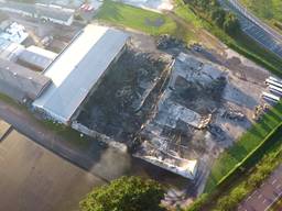 Dronebeelden van de overgebleven resten van HACAS (foto: Paul Gross).