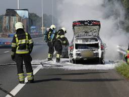 Kilometers file door autobrand A58. (foto: SQ Vision)