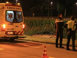 Waarschijnlijk week de automobilist uit voor ovestekend wild. (Foto: Harrie Grijseels/SQ Vision)