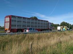 Dodelijk ongeluk op de A73. (Foto: Saskia Kusters / SK-media)