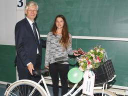 Angeliki Rama uit Griekenland is de 10.000e student op de TU/e. (foto: TU Eindhoven/John Claessens)