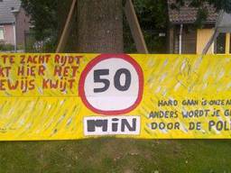 Het verkeersbord (bron: @brigadierWoeAB / Twitter)