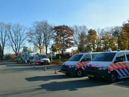 Een beeld van de controle in Eindhoven (foto: Fons Hendriks/Hendriks Multi media).