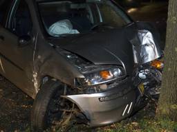 De vrouw raakte de boom na een andere boom geschampt te hebben. (Foto: SK-Media).