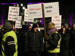 Protest in Heesch tegen een azc