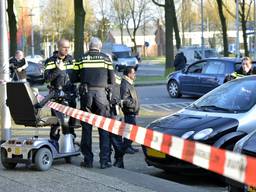 Slachtoffer reed in een scootmobiel op Verdiplein in Tilburg. Foto: Jack Brekelmans / Persburo-BMS