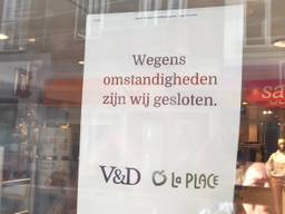 De V&D in Breda is maandag dicht. (Foto: Erik Peeters)