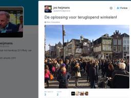 De grap van de burgemeester van Weert (foto: Jos Heijmans / Twitter)