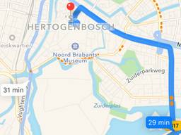 Navigeren naar Den Bosch kan moeilijk zijn (bron: Apple Maps)