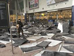 Aanslagen op Brussel Airport (Foto: Twitter)