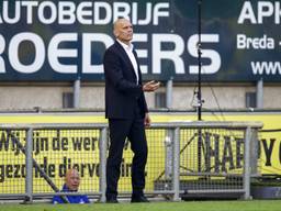 Jurgen Streppel tijdens het duel met NAC Breda (foto: VI Images)