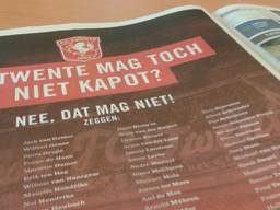 De Twente-advertentie in De Telegraaf.