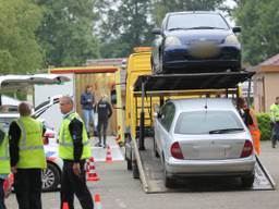 Grote controle bij camping De Witte Plas in Schijf. Foto: Christiaen Traets / SQ Vision