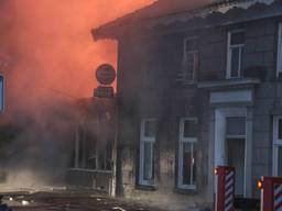 Het café werd door de brand verwoest. (Archieffoto: Maickel Keijzers/Hendriks Multimedia)