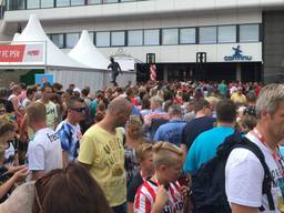 Drukte op de PSV FANdag. 