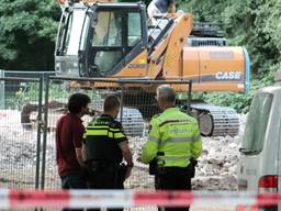 Menselijke resten aangetroffen tijdens werkzaamheden (foto: GinoPress)