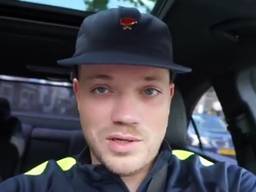 Brabantse rapper Gers Pardoel beledigt parkeerwacht.