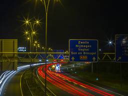 De weg werd afgesloten. (Foto: Sander van Gils)