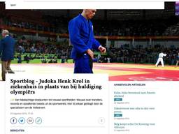 Even mocht Henk Krol zich judoka noemen. 