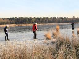 Helmonders durven het aan: schaatsen op het eerste natuurijs van Brabant