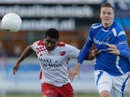 Quentin Jakoba scoorde de 2-3, het was te weinig voor een punt (foto: OrangePictures) 