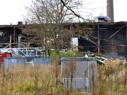 De sporen van de brand in de Faamfabriek in Breda zijn nog goed zichtbaar