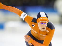 Ireen Wüst in actie. (Foto: ANP)