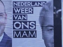 De 'Brabantse verkiezingsslogan' van Geert Wilders. (Foto: Martijn Konings/Twitter)