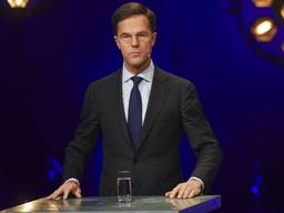 Mark Rutte tijdens het Debat van het Zuiden (foto: ANP)